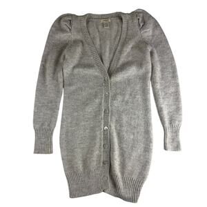 Vertigo Paris Gray Button Down Sweater - Size Medium